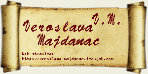 Veroslava Majdanac vizit kartica